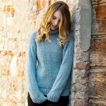 PULL AZZURRO - DOLCE MOHAIR